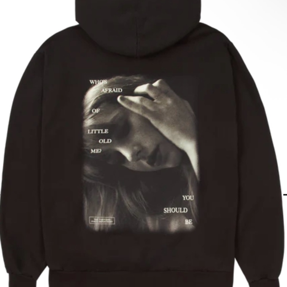 WHO'S AFRAID OF LITTLE OLD ME? DARK BROWN HOODIE